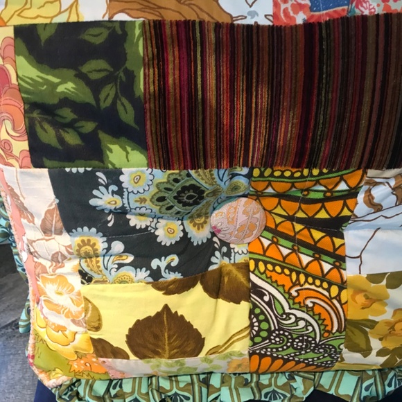 Retro Stylish Accent pillow, 2 sided turquoise - Picture 3 of 16